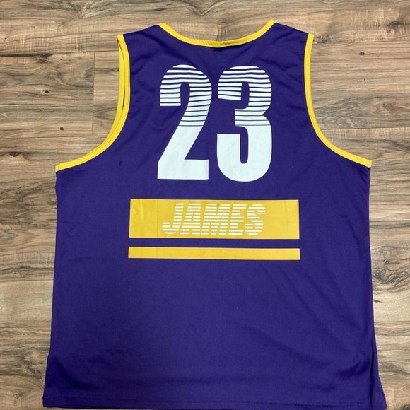 NBA U Mens Los Angeles Lakers Tank Top #23 James Size 2XL Good Condition - Picture 4 of 5